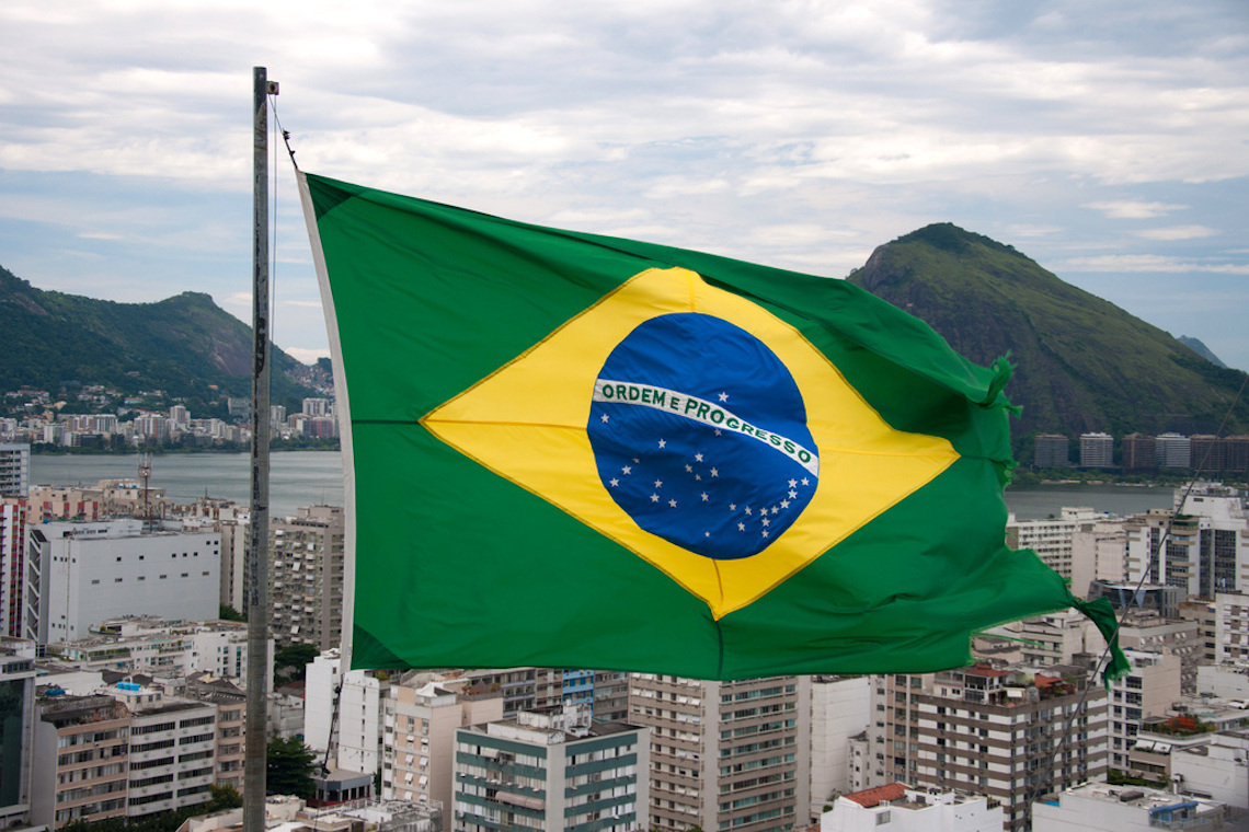 Bandeira do Brasil, país que está em 56º lugar em educação empreendedora