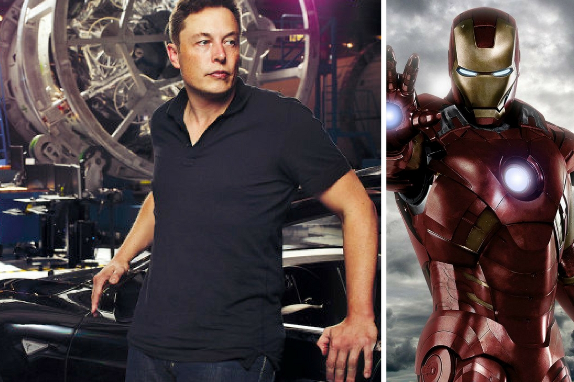 Elon Musk e Homem de Ferro