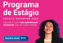 Serasa Experian oferece estágio com benefícios e trilha de desenvolvimento personalizados Programa de Estágio da Serasa Experian com inscrições abertas